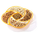 Oliveware Plastic Dry Fruit Candy Container - Yellow