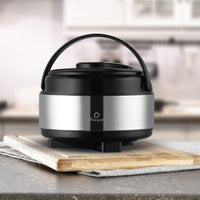 oliveware Supremo Casseroless Thermosteel & Double Wall Insulation (1200 ml) with Insulated Lid Keep Food Hot, Stainless Steel with Carry Handle