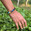 Super 9 Chakra Healing Bracelet with Pyrite and Evil Eye with MagSnap| Original  Bracelet with Real Authentic Stones | 7 Chakra + Money Magnet + Protective Evil Eye Bracelet