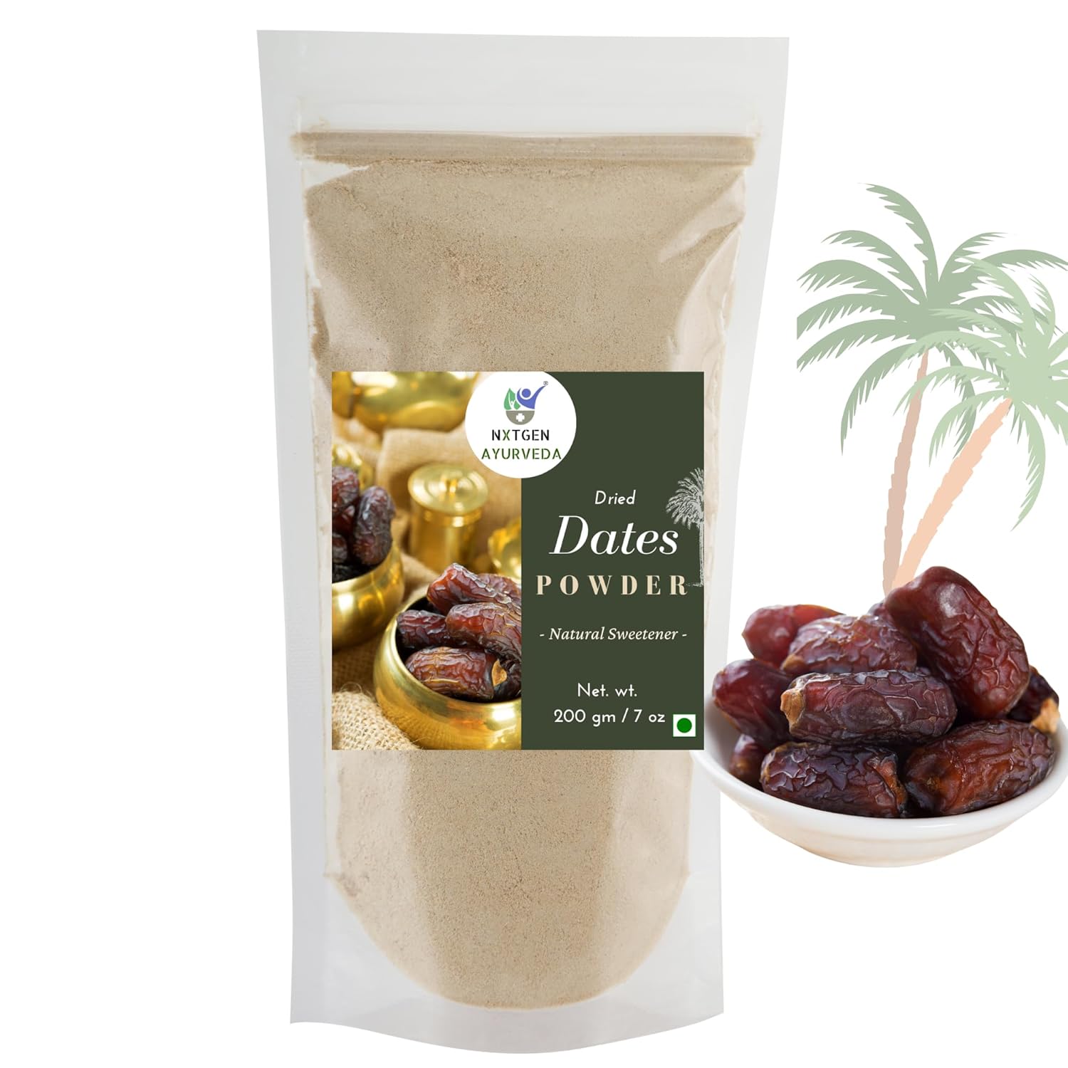Nxtgen Ayurveda Dried Dates Powder | 200g | Natural Sweetener