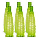 Oliveware Stunning Range Premium PET Water Bottle With Better Grip, BPA Free & 100% Leak Proof, 1 Litre Bottle, For Home & Office Use, Pack of 6 - Green