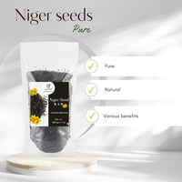 Nxtgen Ayurveda Niger Seeds Raw | Pack of 2 | 200g Each | Ramtil | Guizotia Abyssinica
