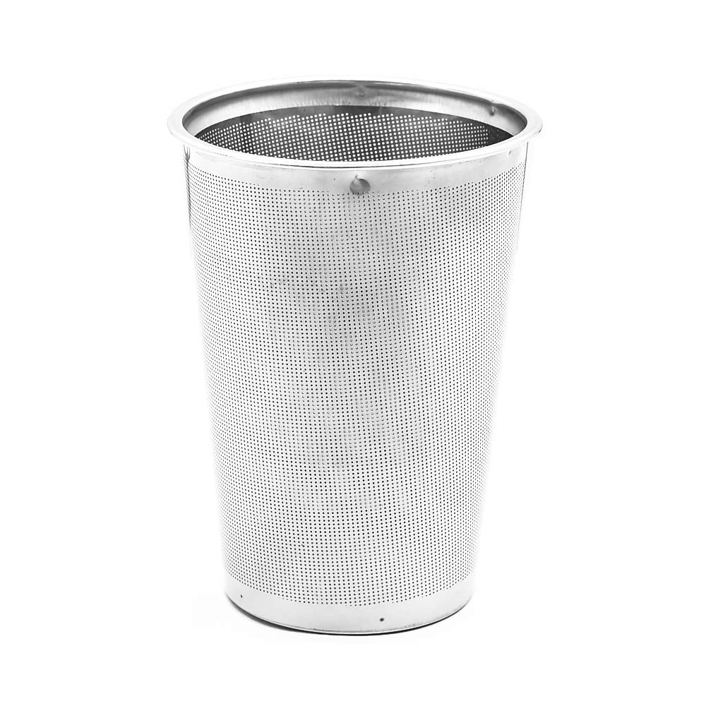 Glass Tea Mug With Steel Infuser - Silver Lid - 500 Ml