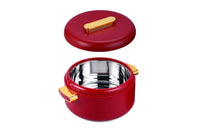 SOPL-OLIVEWARE Fresco Insulated Casserole, Inside Stainless Steel Keep Food Warm, BPA Free, Set of 1 (1000 ml Capacity) - Maroon