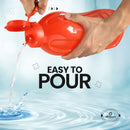 oliveware Jumbo 2 Litre Water Bottle, 100% Leak Proof, BPA Free Premium Plastic Bottle, for Home, Office & Gym, Sturdy with Holder, Pack of 2 (Red)