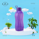 oliveware Jumbo 2 Litre Water Bottle, 100% Leak Proof, BPA Free Premium Plastic Bottle, for Home, Office & Gym, Sturdy with Holder, Pack of 2 (Purple & Blue)