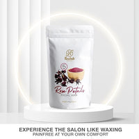 Rozhub Naturals Rose Petals Facial Wax Powder - Gentle Petal-Soft Skin at Your Fingertips - 100g