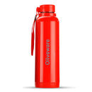 Oliveware Aura Insulated Stainless Steel Bottle - Red | Keep Hot & Cold for Long Hours | Fits Bags & Fridge | Strap for Easy Carry - 690ml