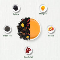 Rose Glow Black Tea Loose Leaf (100 Gm)