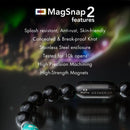 Protective Evil Eye Hematite Natural Stone Bracelet with Magsnap |Certified Natural Healing Stones for Protection & Balance
