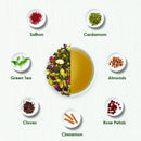 Kashmiri Saffron Kahwa Green Tea Loose Leaf (100 Gm)