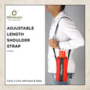 SOPL-OLIVEWARE Jumbo Water Bottle With Washable Carry Sleeve, Shoulder Strap, 2 Litre Bottle, BPA Free & Leak Proof, Fits in Fridge, Pack of 1 - Red