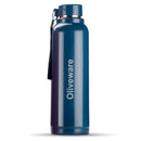 oliveware Aura Insulated Steel Bottle - Blue, Stainless Steel, Pack Of 1, 690 Ml
