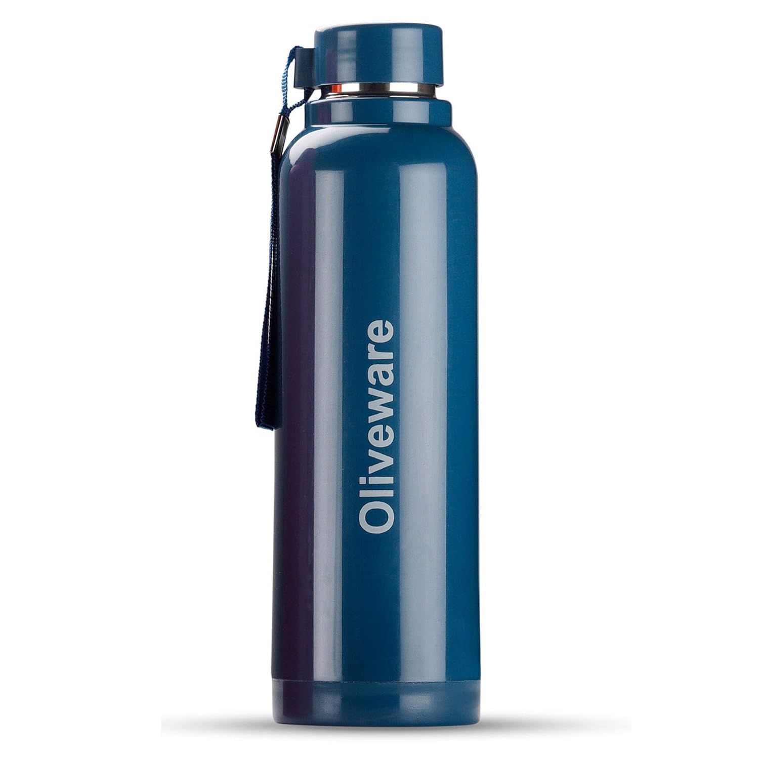 oliveware Aura Insulated Steel Bottle - Blue, Stainless Steel, Pack Of 1, 690 Ml
