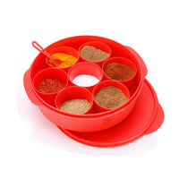 oliveware Sopl- Oliveware (Logo) With Device Plastic Masala Box - 700 Microliters, 1 Piece, Red