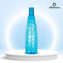 oliveware Stunning Range Premium PET Water Bottle With Better Grip, BPA Free & 100% Leak Proof, 1 Litre Bottle, For Home & Office Use, Pack of 6 - Multi