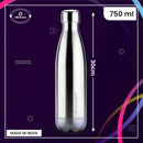 SOPL-OLIVEWARE Camo Vacuum Double Wall Bottle, Stainless Steel (750ml), Hot & Cold, Insulated Bottle, Fit for Indoor & Outdoors - Silver