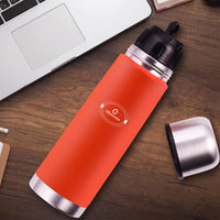 SOPL-OLIVEWARE Haze Vacuum Double Wall Bottle, Stainless Steel (750ml), Hot & Cold, Insulated Bottle, Fit for Indoor & Outdoors - Orange
