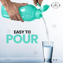 Oliveware Jumbo 2 Litre Water Bottle, 100% Leak Proof, BPA Free Premium Plastic Bottle, for Home, Office & Gym, Sturdy with Holder, Pack of 1 (Voilet)