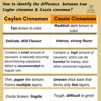 Nxtgen Ayurveda Ceylon Cinnamon Sticks | Pack Of 5 | Sri Lankan Dalchini | 50g Each