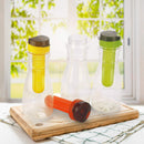 Oliveware Infuser Jug | 1000 Ml | Plastic | Removable Core & Lid | BPA Free | for Fruit & Tea Infusion | Dishwasher & Fridge Safe | Orange