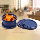 Oliveware Air Tight Lids for Benny Container | Set of 3 | Spill Proof | Leak Proof | For 290ml, 450ml, 600ml | Dishwasher & Freezer Safe (Fire Blue)