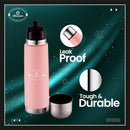 SOPL-OLIVEWARE Spyker Vacuum Double Wall Flask Bottle, Stainless Steel (500ml), Hot & Cold, Insulated Bottle, Fit for Indoor & Outdoors - Pink