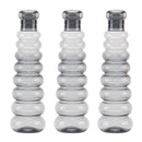 oliveware Premium Plastic Water Bottle, 1L, Set of 3, Grey