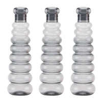 oliveware Premium Plastic Water Bottle, 1L, Set of 3, Grey