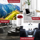 SOPL-OLIVEWARE Fancy Stainless Steel Tumbler with Lid (Mahroon)