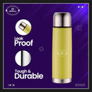 SOPL-OLIVEWARE Spyker Vacuum Double Wall Flask Bottle, Stainless Steel (500ml), Hot & Cold, Insulated Bottle, Fit for Indoor & Outdoors - Green