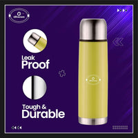 SOPL-OLIVEWARE Spyker Vacuum Double Wall Flask Bottle, Stainless Steel (500ml), Hot & Cold, Insulated Bottle, Fit for Indoor & Outdoors - Green