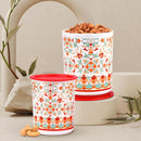 Oliveware Pasha Plastic Containers | BPA Free | For Rice, Dal, Atta & Flour | Set of 3 | Stackable Containers (2200ml, 1350ml & 850ml) (Red)