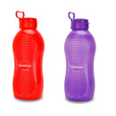 oliveware King Plastic Water Bottle, 2L, Set of 2, Red And Purple