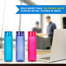 Oliveware Honey Comb Water Bottle with Round Cap (1000 ml, Turquoise Blue) - Pack of 3