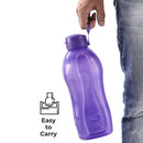 Oliveware Premium Plastic Water Bottle, 1000ML, 2L, Set of 2, Blue And Purple Mix
