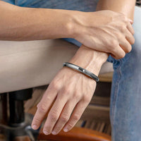 Silver Round Flat Punjabi Stainless Kada For Everyday Wear