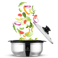 Oliveware Maestro Casseroless Thermosteel & Double Wall Insulation (2000 ml) with Insulated Lid Keep Food Hot, Stainless Steel