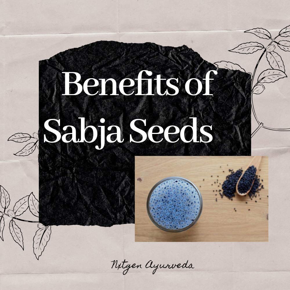 Nxtgen Ayurveda Sabja Seeds for Weight Loss Combo | Pack Of 2 | Basil Seeds | Tukmaria