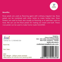 Nxtgen Ayurveda Rose Petals Dried | 100g | Gulab Patti Edible | Sun Dried