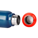 Oliveware Aura Insulated Steel Bottle | Pack of 2 - Blue & Red | Keep Hot & Cold for Long Hours | Fits Bags & Fridge | Strap for Easy Carry - 690ml