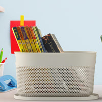 SOPL- Oliveware (logo) with Device Bingo Basket Stackable Storage Organiser With Lids For Clothes & Toys, BPA Free Plastic, Set of 2 Big - 5.2L Each(Grey)