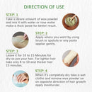 Rozhub Naturals Sandalwood Facial Wax Powder - Silky Smooth Skin Awaits - 100g