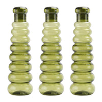 oliveware Premium Plastic Water Bottle, 1L, Set of 3, Green