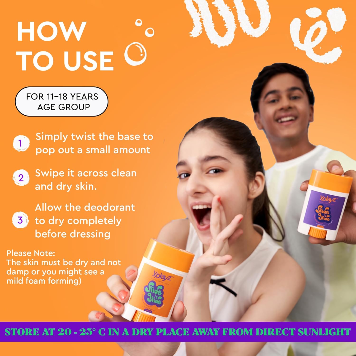 Slide & Glide - Talk to the Palm Deodorant Stick