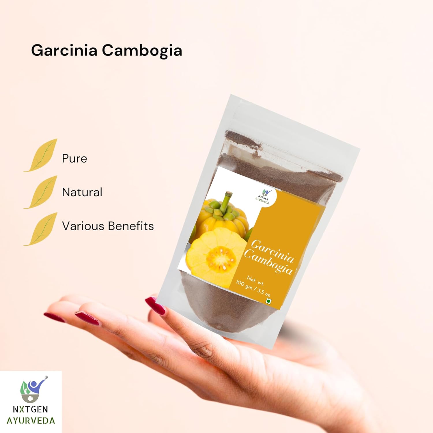 Nxtgen Ayurveda Garcinia Cambogia Powder | 100g | Weight Loss | Digestion