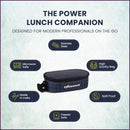 SOPL-OLIVEWARE Hazel Lunch Box, Leak Proof & Microwave Safe, 3 Stainless Steel Containers (450ml, 450ml, 550ml), Insulated Fabric Bag, Full Meal & Easy to Carry (Blue)