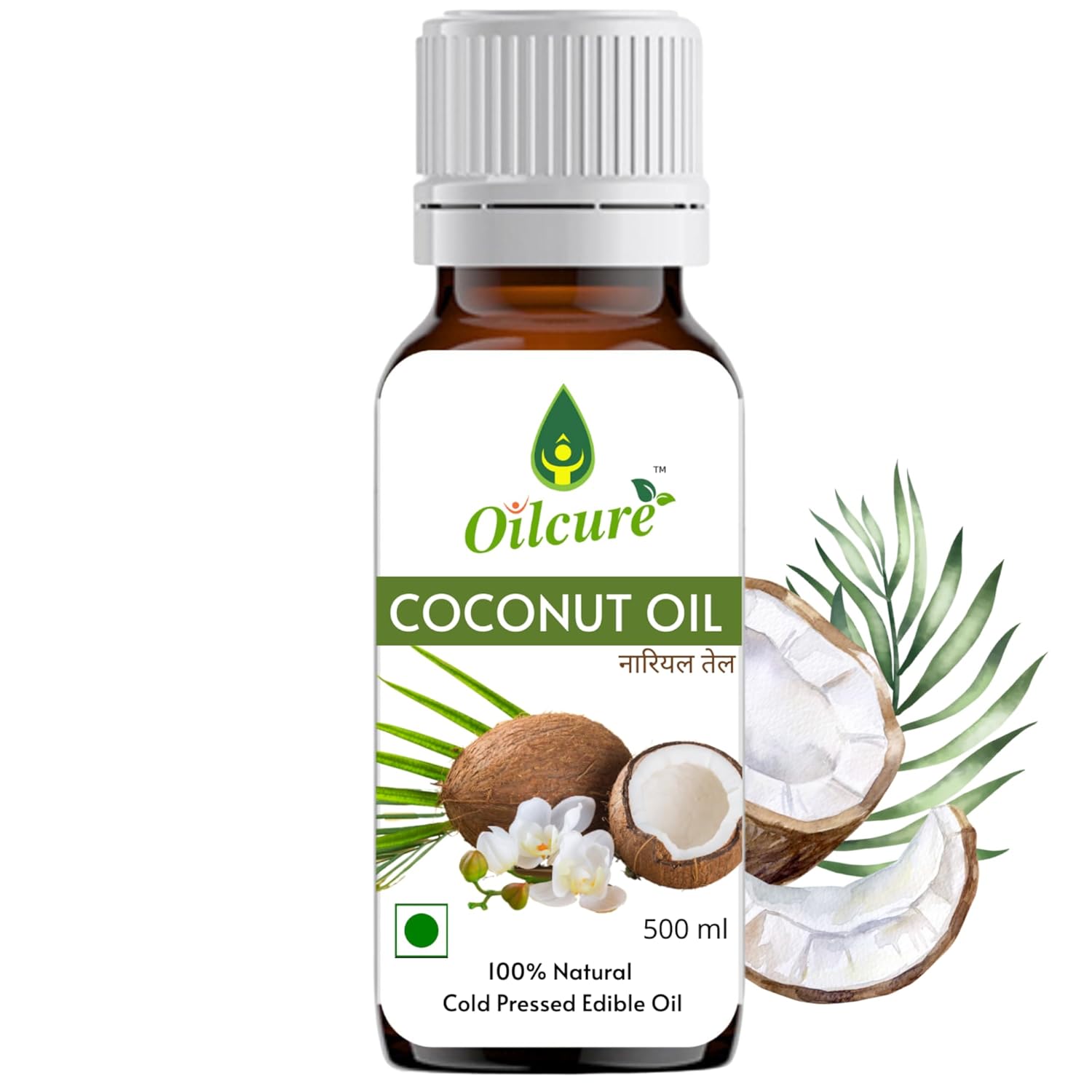 Oilcure Virgin Coconut Oil Cold Pressed - 500 ml