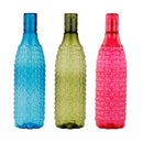 oliveware Premium Plastic Water Bottle, 1L, Set of 3, Multicolour
