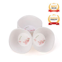 oliveware Set of 6 Printed Square Bowl Big Pink